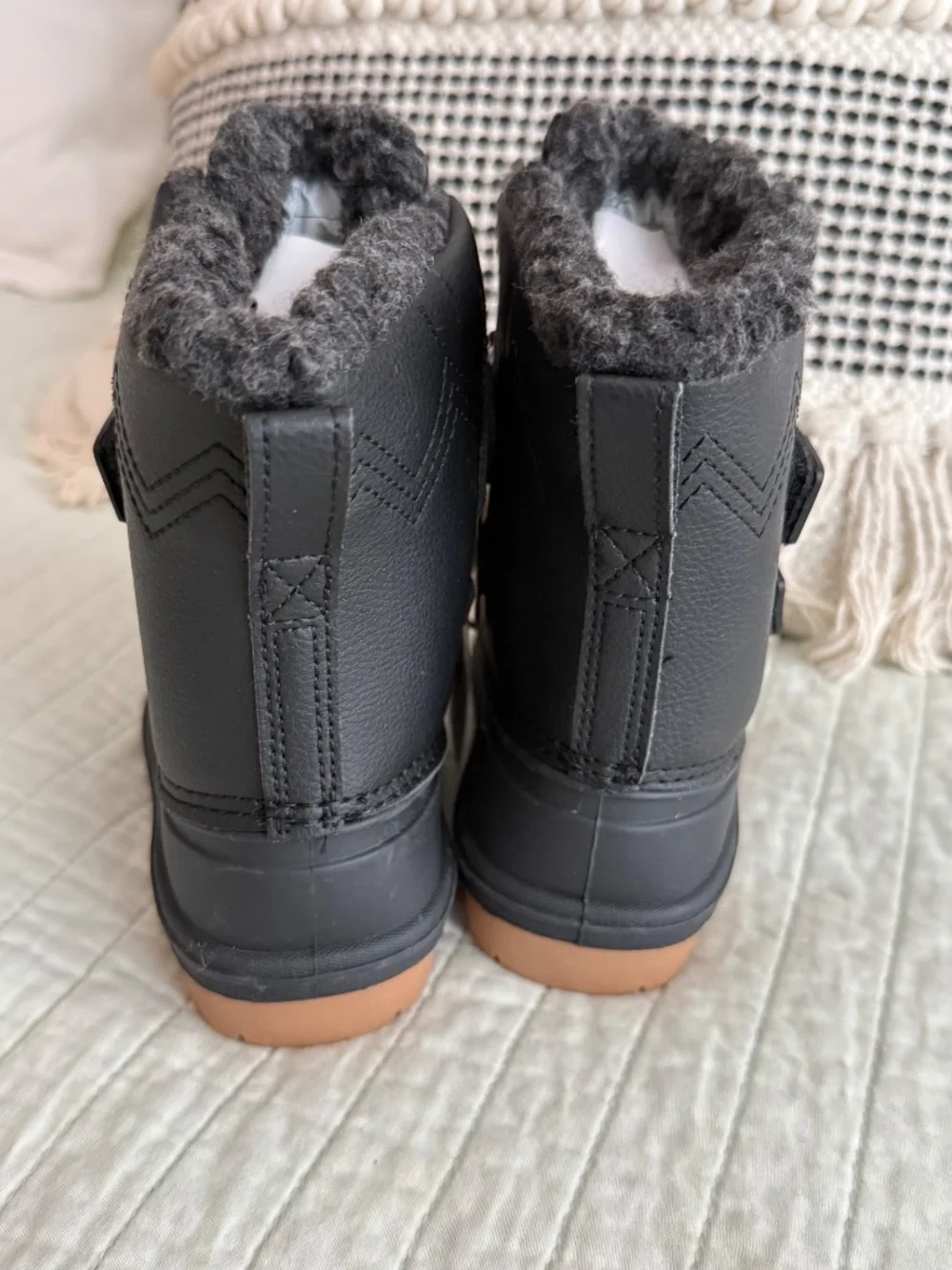 NWT Cat & Jack Denver Winter Snow Boots Black Toddler Size 7